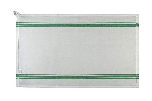 Neolino Kitchen Dish Towels With Vintage Design For Kitchen Decor, 100% Cotton Kitchen Towels, Super Absorbent (Size: 15X25 Inches), Set Of 12, White With Green #TOP2