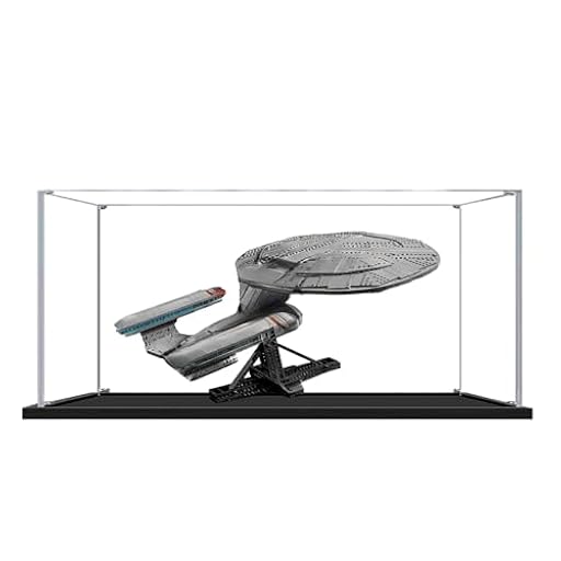 Escaparate de acrílico para Star Trek: U.S.S. Enterprise NCC-1701-D para Lego 10356, caja de almacenamiento transparente a prueba de polvo (modelo no incluido) (transparente 2MM) | Ya disponible en tu tienda friki favorita! En mundofriki.es!