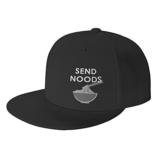 YINGJIE Send Noods Unisex Adjustable Baseball Cap Washable Casual Hat Visor Hat Black