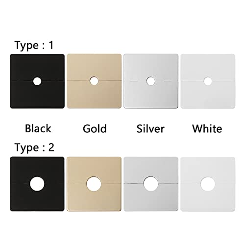 Willwa 1Pc Wall Hole Decor Cover Separable Snap-On Panel Cabinet Office Desk Hole Cap Air-Conditioning Dust Pipe Plug Hardware (Color : Black-Inner 22Mm, Size : A) #TOP6