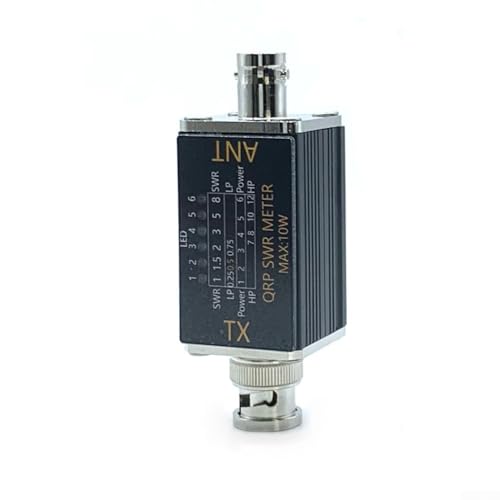Medidor SWR de 10 W para radio de onda corta, 1 medidor de potencia de 30 MHz con pantalla LED fácil de leer