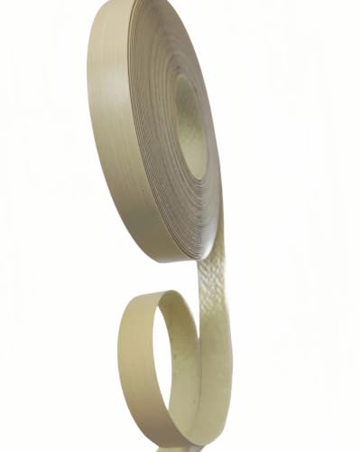 Image of HGKJHFmelamine Edging Tape. 13 /16in*50ft,pre Coated with hot melt Adhesive Flexible Veneer Edge Edging, Used for Cabinet and Furniture Maintenance (No5-canary Yellow, 13 /16in*50ft)