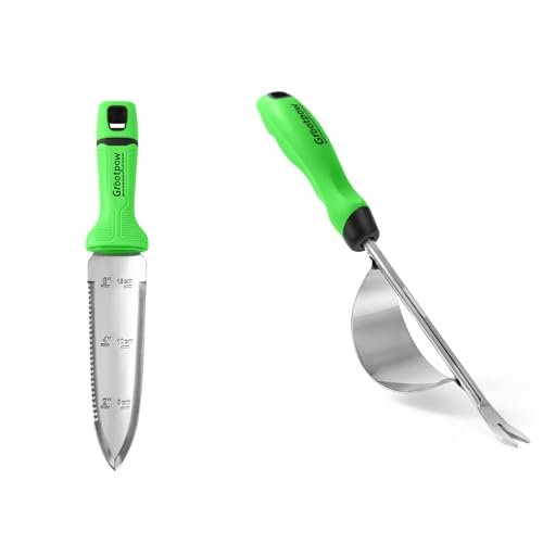 Grootpow GK01 Cuchillo de Jardín Hori Hori y Herramienta Desmalezadora miniatura 1