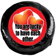 Anniversary - "COOKIE TALK" Chocolate Covered Cream Filled Sandwich Cookies- 12 PC