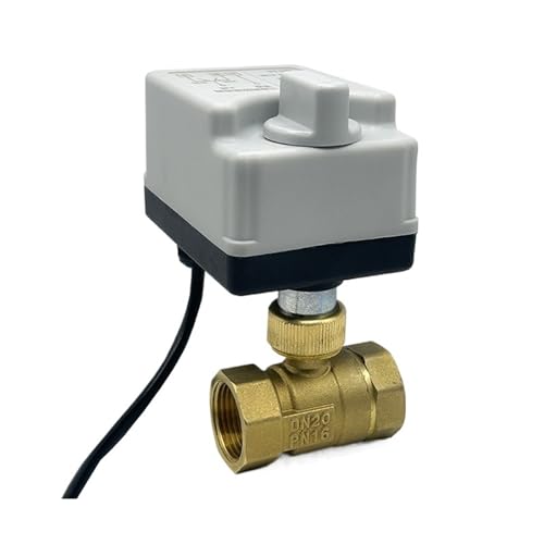 Válvula de bola motorizada de 3/4 12V con interruptor manual de 3 cables 2