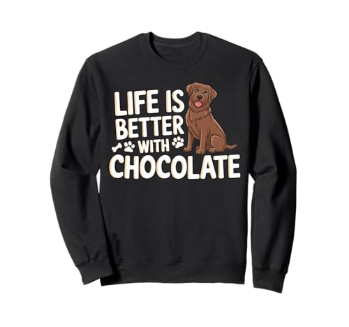 Funny Chocolate Labrador, Chocolate Lab Dueño Perro Mamá Papá Sudadera