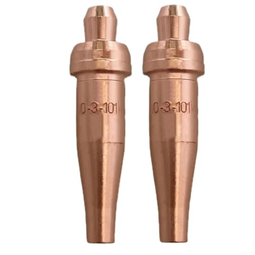 ALLZSMOOTHLY 0-3-101 Acetylene Cutting Torch Tips,Fit Victor Style,Pack of 2
