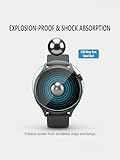 iDaPro [4 Pack] Screen Protector for Garmin Forerunner 255s /255s Music 41mm Smartwatch + Silicone Anti-dust Plugs Tempered Glass Anti-Scratch Bubble-Free - Image 4