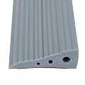 0.8'' Rise Silica Gel Wheelchair Ramp, Non-Slip Indoor Threshold Ramp, Solid Bendable Sweeping Robot Portable Curb Ramp for Bathroom Kitchen Balcony Porch Wheelchair Bike Scooter (Gray)