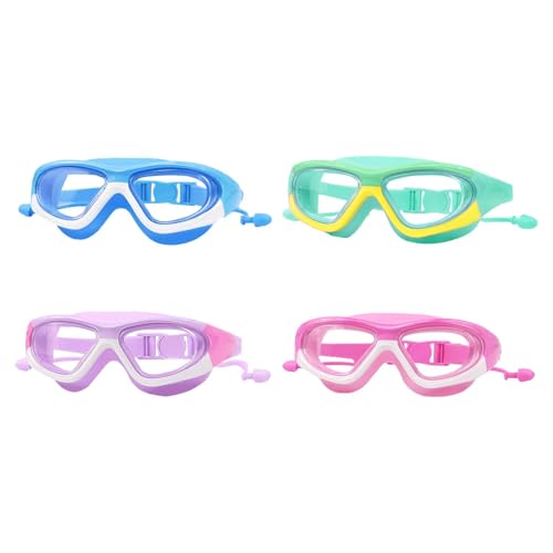 Lunettes de natation pour enfants étanches en silicone avec large vue - 5