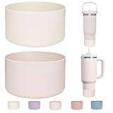 WK IEASON 2 Stück Tumbler Bottom Protector Flask Silikonmanschette für Stanley Quencher adventure 40oz & Stanley IceFlow 20oz 30oz und kompatibel mit Hydro Flask 12oz 21oz 24oz