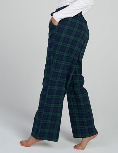 Image of LAPASA Women's Flannel Pajama Pants with Pockets & Drawstring L74 | Comfy flannel lounge sleep PJ pants with cozy warmth and soft comfort, perfect for relaxing, sleeping, and home wear.