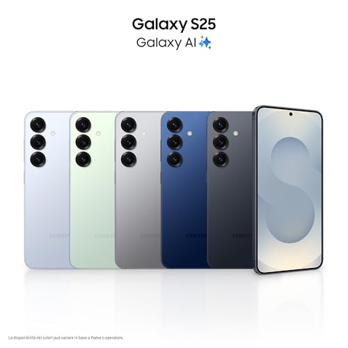 Galaxy S25 Smartphone AI, 3 anni di Garanzia del produttore, Display 6.2'' FHD+ Dynamic AMOLED 2X, Fotocamera 50MP, RAM 12GB, 256GB, 4.000 mAh, Blueblack [Versione italiana] - Smartphone - Immagine 1