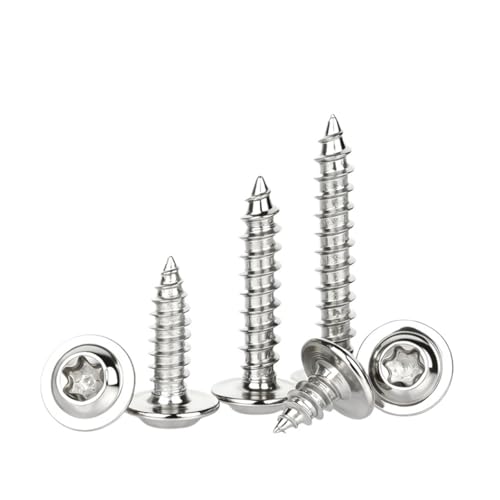 Vis autotaraudeuse bois M5 M6 M8 en acier inoxydable 304 six lobes à tête cylindrique