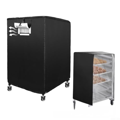 Bread Shelf Cover with Zipper for 10 Levels, Ventilation System, Oxford Fabric for Reliable Protection (210D: 23 x 28 x 32)