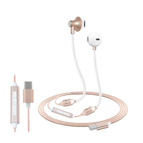 ibrain Type C Air Tube Headphones USB C EMF Free Earbuds Air...