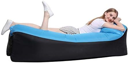 Lougnee Inflatable Lounger Air Sofa Beach Lounge Bed Couch Dream Chair with Portable Carrying Bag for Home Indoor Outdoor Activities