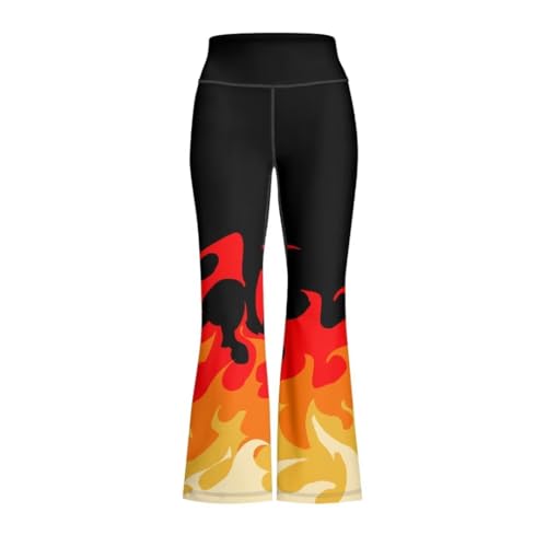 Image of Girls Flare Leggings 5-14T Cute Bell Bottoms for Girl Yoga Pants for Gym