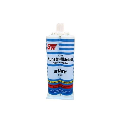 STC 2K PUR Kunststoffkleber starr 50 ml Kfz Industriekleber Kunststoffreparatur