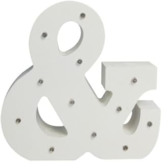 Light Up Letter - Wooden LED Alphabet Letter - Ampersand