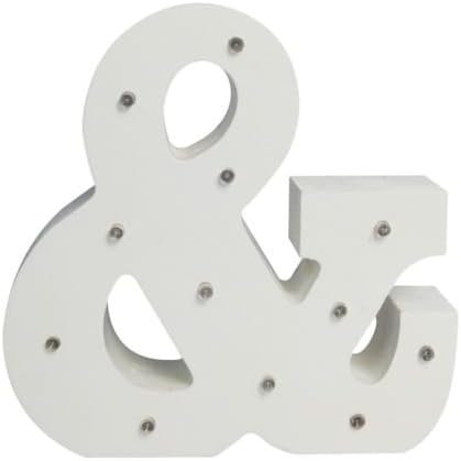 Light Up Letter - Wooden LED Alphabet Letter - Ampersand