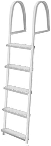 Removable dock ladder 3/4/5 steps with quick-release mounting