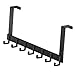 SOLUSTRE Over Door Hooks Over The Door Hooks Back of Door Hooks Door Hooks for Hanging Clothes Door Back Hook Over The Door Coat Rack Coat Hook for Door Space Aluminum Clothes Hook Hanger