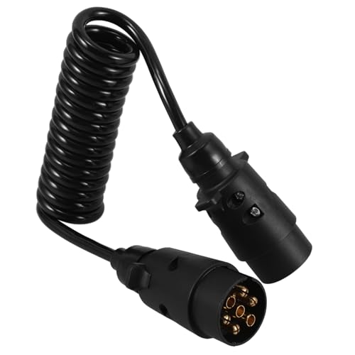 HAPINARY Trailer Wiring Adapter with Flexible Cable Reliable Connection for Trucks Trailers and Rvs for Secure Connectivity and Easy Use