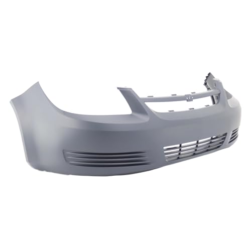 Image of FitParts Compatible with Chevrolet Cobalt 2005-2010 Front Bumper Cover | Primed, Without Fog Lights Holes, Sedan /Coupe, Base LS LT Coupe, Ready to Paint, OEM 19120183, GM1000733
