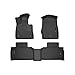 Weatherbeater Floor Mats | Fits 2020-2025 Ford Explorer | Front & 2nd Row, 4-pc Black - HUSKY LINERS 99321