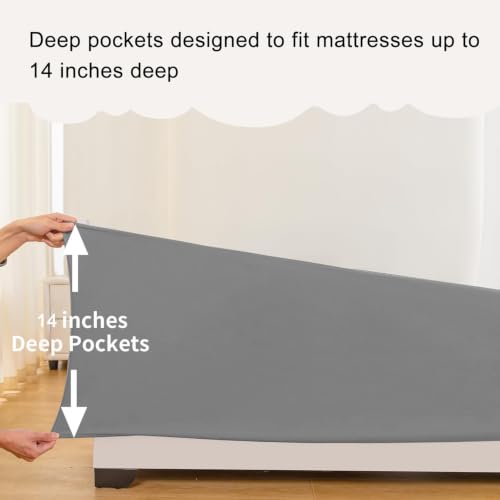 Funda de colchón impermeable y transpirable acolchada con elástico ajustable de 35 cm 7