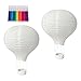 MotiveTech 2 Pieces Unfinished Hot Air Balloons Lamp Decor Ornaments Classic Hanging DIY Crafts for Party Painting Anniversary