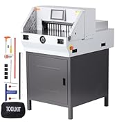 VEVOR Electric Paper Cutter, Heavy-Duty Trimmer with 19 in (482.6 mm) Cutting Width, 3.14 in (80 ...