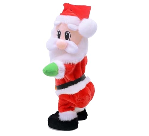 PREMZO Animated Santa Claus Dancing Twerking Singing Musical Doll Hip Twisted Christmas Decoration Ornament Xmas For Home Living Room, Toy, Gift, Creating An Entertaining And Humorous Spectacle