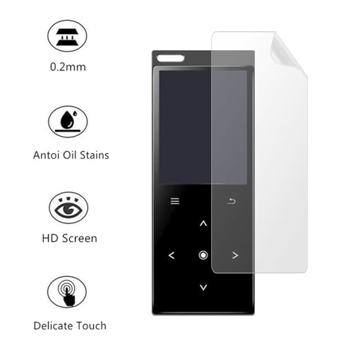 Aemus Screen Protector Compatible for DODOSOUL MP3 Player (6 Pack) M800 Music Player HD PET Protector Film