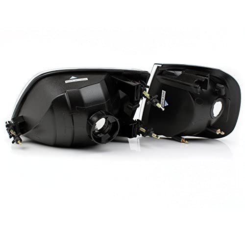 ZMAUTOPARTS Replacement Headlights with Corner Signal Lamps Chrome/Amber For 1997-2003 Ford F-150/1997-2002 Expedition