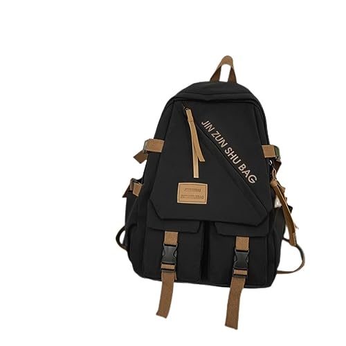 Sac à dos nylon plusieurs poches pour homme et femme de style étudiant