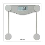 Salter Glass Digital Bath Scale First Digital Bath Scale for Body Weight in the E-Tech Series, Clear
