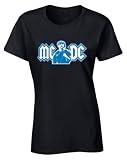 Black Detroit Dan Campbell MCDC Logo Womens T-Shirt Adult Large