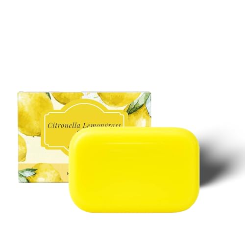 Savon naturel à la citronnelle et à la citronnelle, savon pour le visage et le corps, savon éclaircissant pour la peau avec extrait de citron et de...