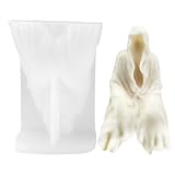 Molde de silicona de la muerte, molde de silicona 3D para fondant, estilo Halloween, alimenticio, moldes de chocolate para fondant, para tartas