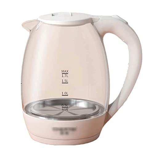 Hervidor eléctrico sin cable de vidrio borosilicato 1.7L