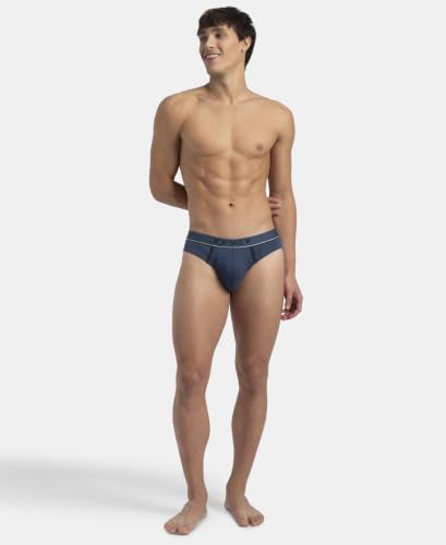 Image of Jockey 8044 Men's Super Combed Cotton Rib Solid Brief with Ultrasoft Waistband