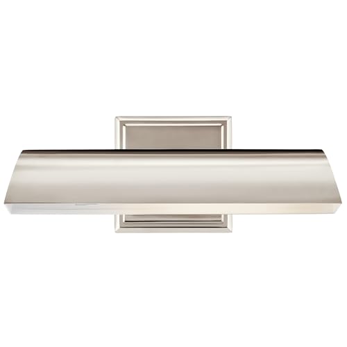 Image of Kichler Carston 1-Light Picture Light, Updated Traditional Light in Polished Nickel, for Framed Art, Mirror or Built-in Shelving (4.75 inch x 12.25 inch), 52684PN