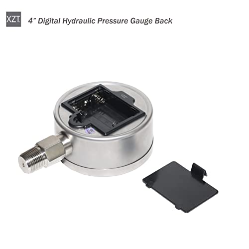 Image of XZT 4 inch 10000 PSI Digital Hydraulic Pressure Gauge,Pressure Manometer, Pressure Sensor with 1 /2 Inch NPT Connector,Base Entry