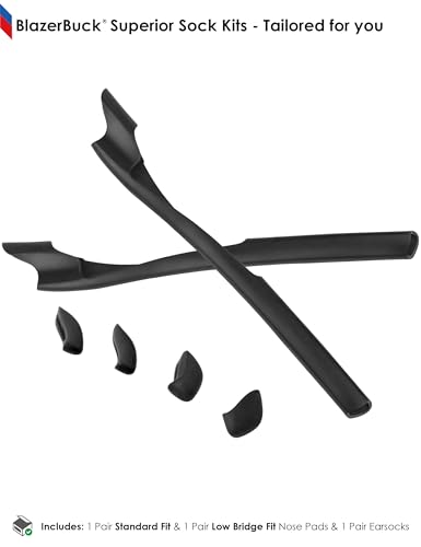 Image of BLAZERBUCK Replacement Sock Kits Earsocks & Nosepieces for Oakley Half Jacket 2.0 XL Sunglass