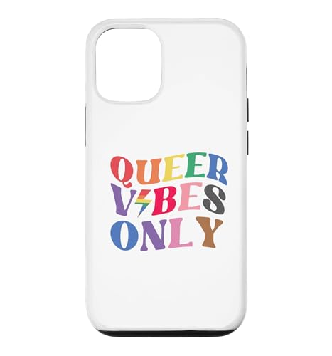 Queer Vibes Only Gay Pride Month LGBTQ Rainbow Pride Lesbian �X�}�z�P�[�X iPhone 12/12 Pro �p