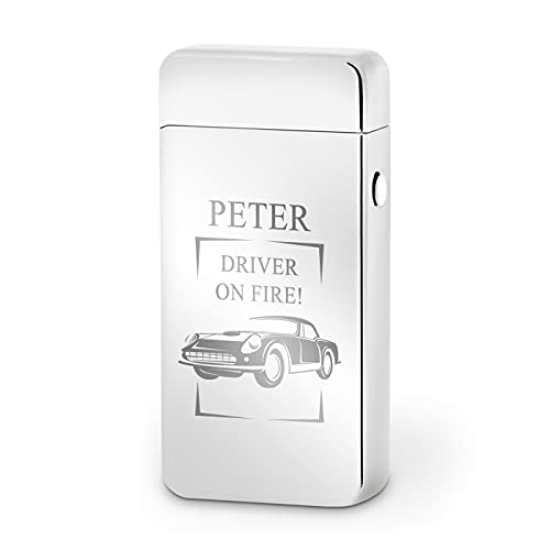 Maverton Feuerzeug mit Gravur - USB Wiederaufladbar - Lichtbogen Feuerzeug - Flammenloses - winddichtes Feuerzeug - Ohne…