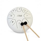 axGear Rain Drum Steel Tongue Drum 6 Inch 8 Notes Instrument