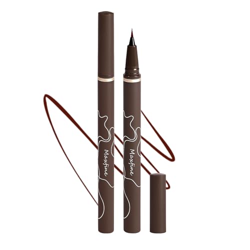 Stylish Ultra-precise Waterproof Liquid Eyeliner - Long Lasting & Smudgeproof Eye Liner with Ultra Fine Felt Tip, Hypoallergenic, Cruelty-Free & Vegan (Deep Brown)